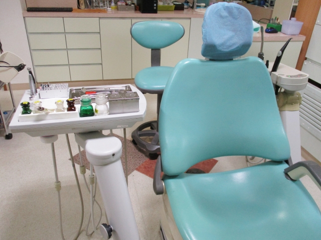 歯科医院の椅子